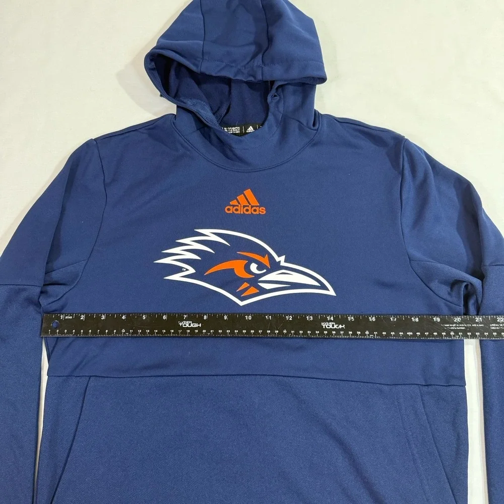 Adidas UT San Antonio UTSA Roadrunners Blue Hoodie Sweatshirt Size Medium